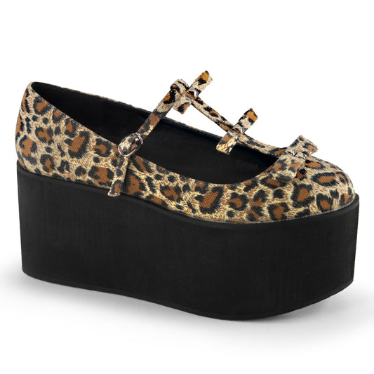 DemoniaCult Bombas de mujer CLICK-08 lienzo de impresión de leopardo
