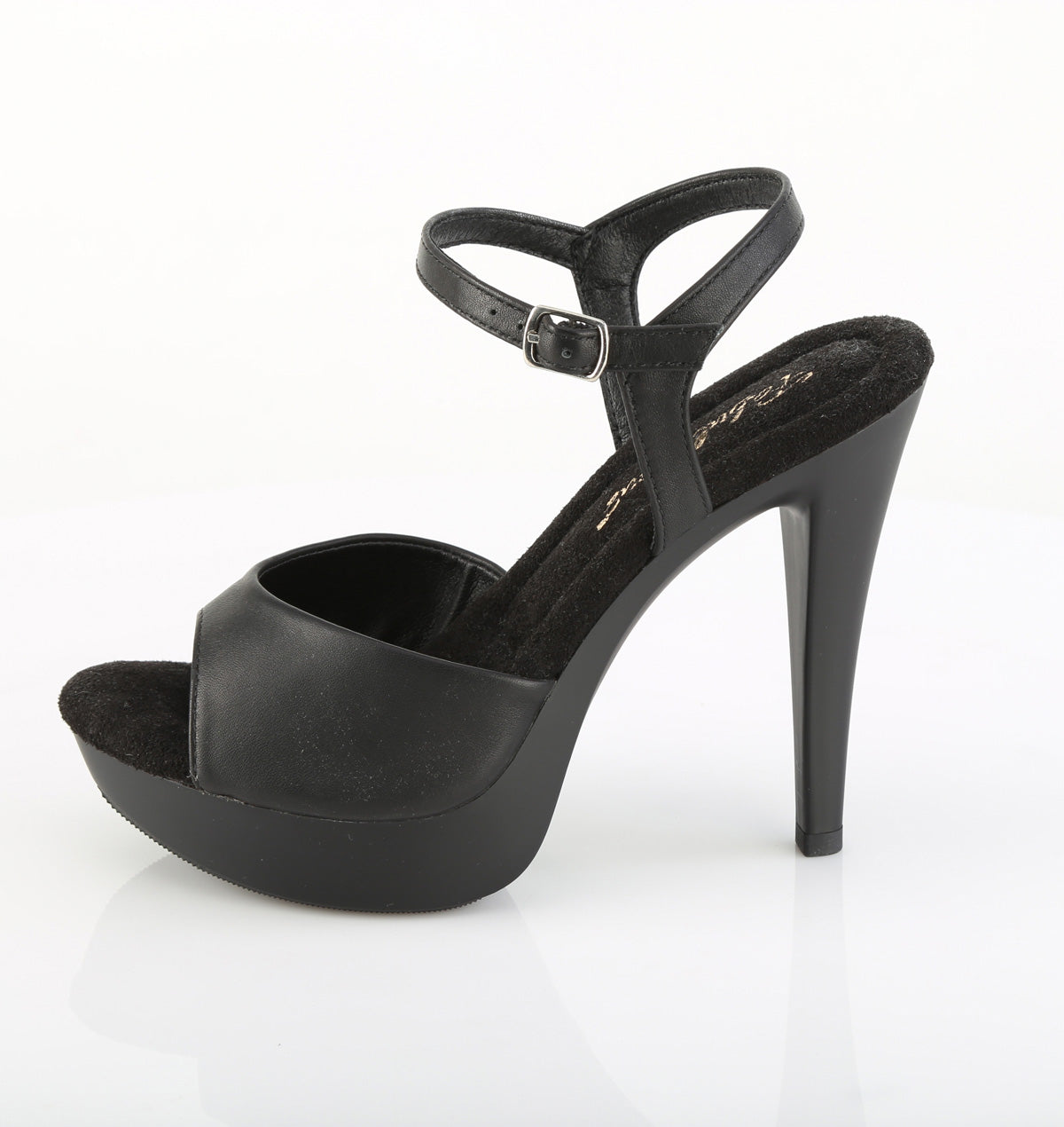 Fabulicious Women's Shoes COCKTAIL-509 Blk Faux Leather/Blk Matte