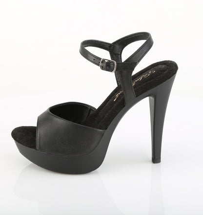 Fabulicious Women's Shoes COCKTAIL-509 Blk Faux Leather/Blk Matte