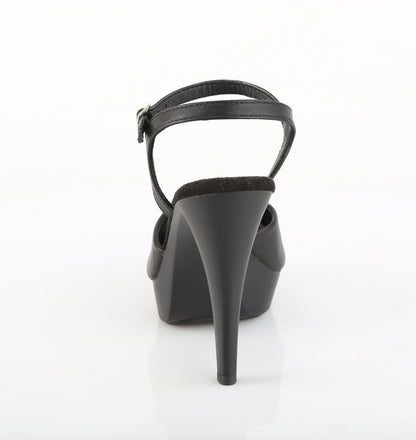 Fabulicious Women's Shoes COCKTAIL-509 Blk Faux Leather/Blk Matte