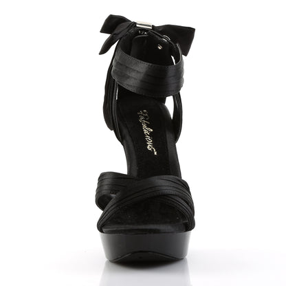 Fabulicious Sandalias para mujer COCKTAIL-568 BLK SATIN / BLK