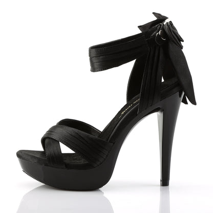 Fabulicious Sandalias para mujer COCKTAIL-568 BLK SATIN / BLK