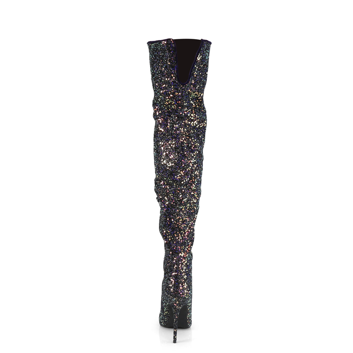 Pleaser Botas de mujer COURTLY-3015 BLK Multi Brillo