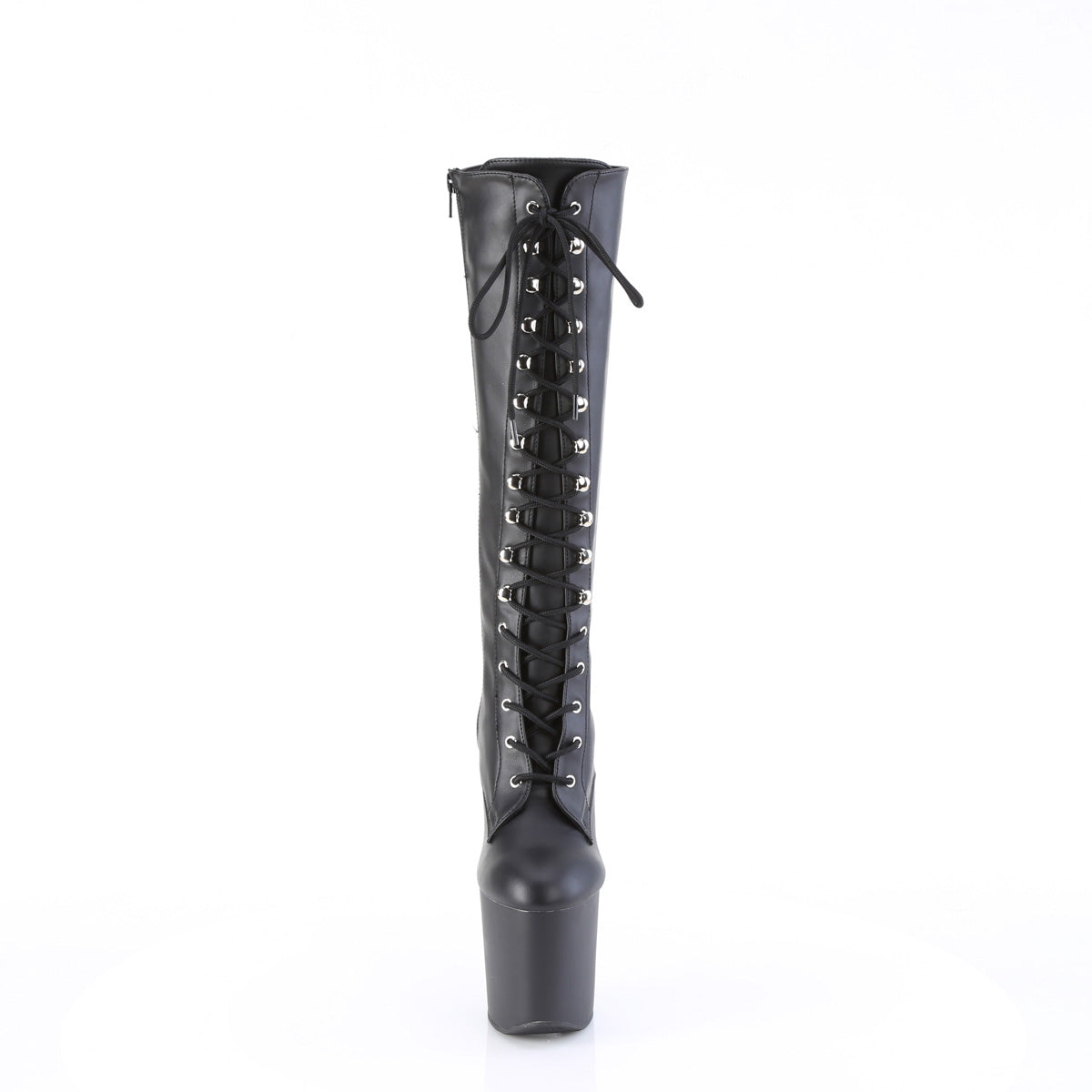 Pleaser  Boots CRAZE-2023 Blk Str. Faux Leather/Blk Matte