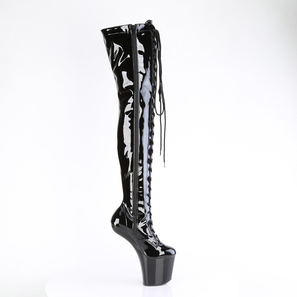 Pleaser  Boots CRAZE-3023 Blk Pat/Blk