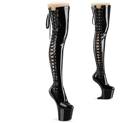 Pleaser  Botas CRAZE-3050 blk str. Pat/BLK