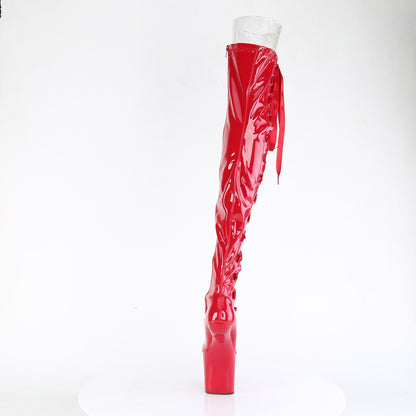 Pleaser  Botas CRAZE-3050 Red Str. Pat/Rojo