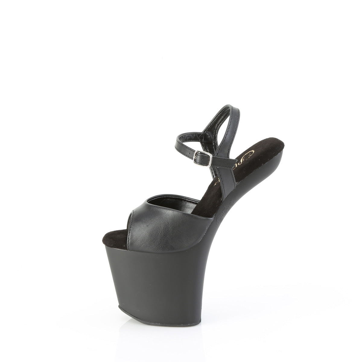 Pleaser  Sandalias CRAZE-809 BLK Faux Leather/Blk Matte