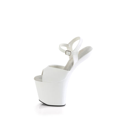 Pleaser  Sandals CRAZE-809 Wht Pat/Wht
