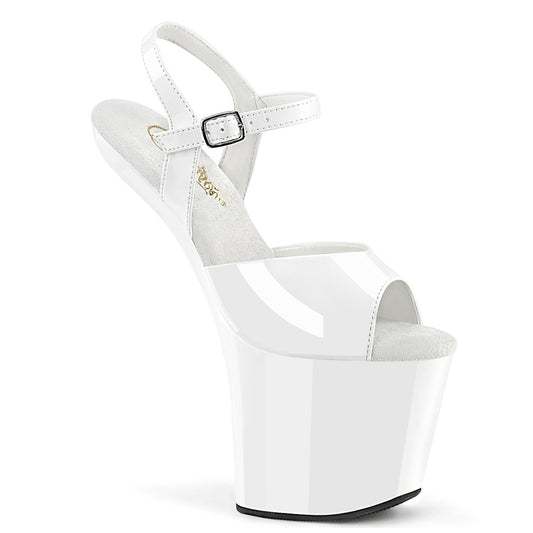 Pleaser  Sandalias CRAZE-809 WHT PAT/WHT