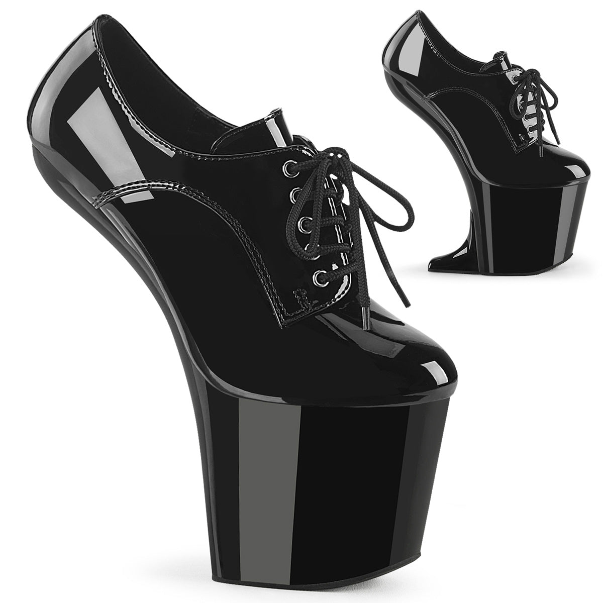 Pleaser  Sandalias CRAZE-860 BLK PAT/BLK