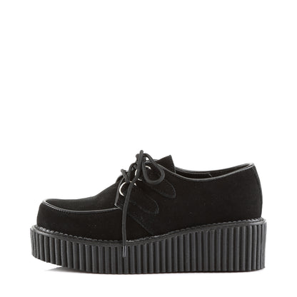 DemoniaCult Zapato bajo para mujer CREEPER-101 blk gamor