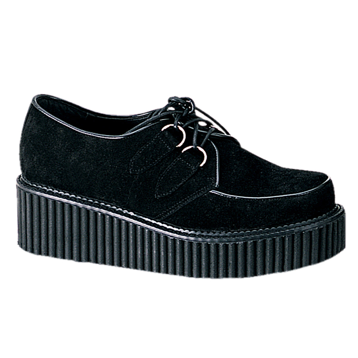 DemoniaCult Zapato bajo para mujer CREEPER-101 blk gamor