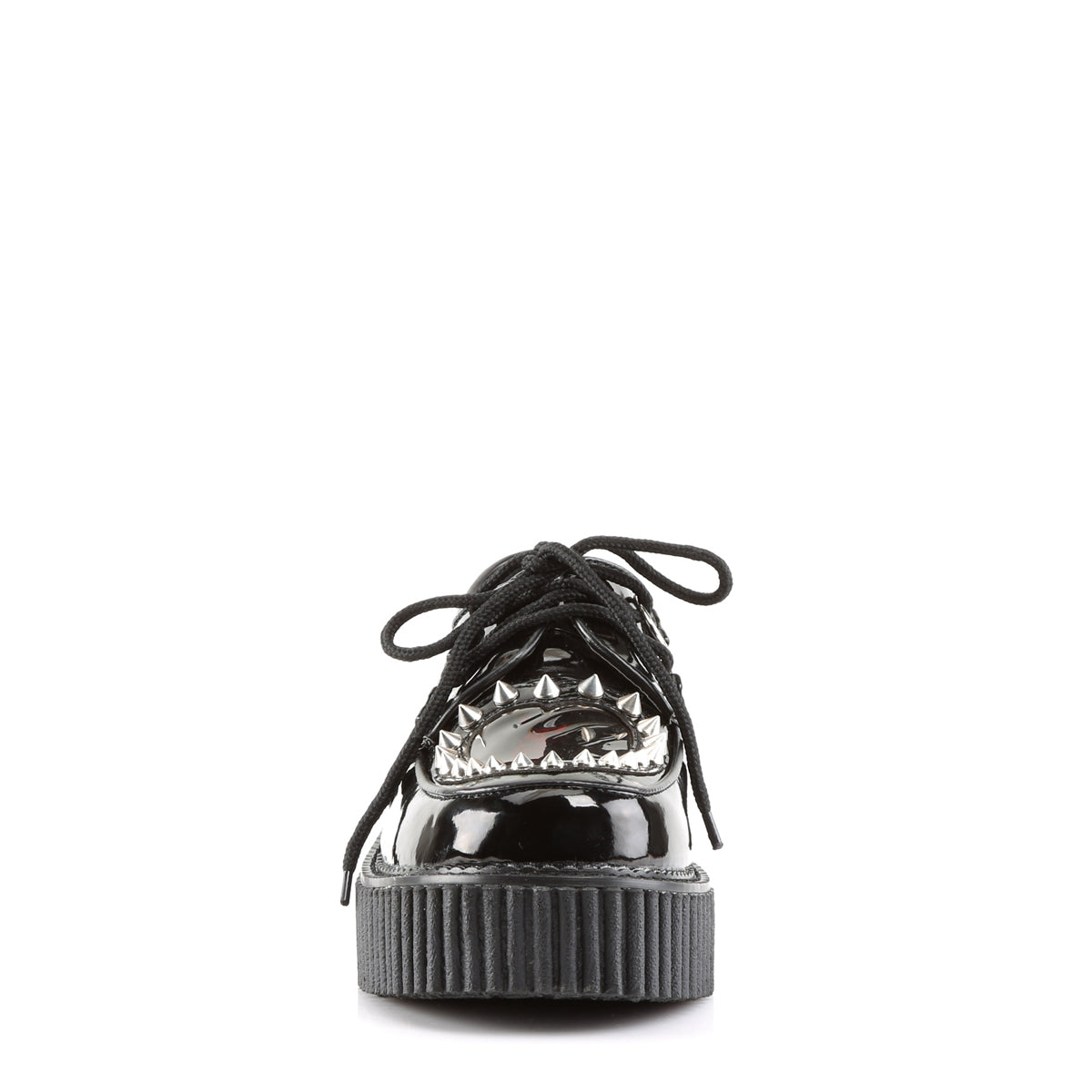 DemoniaCult  Zapato bajo CREEPER-108 BLK PAT-PVC