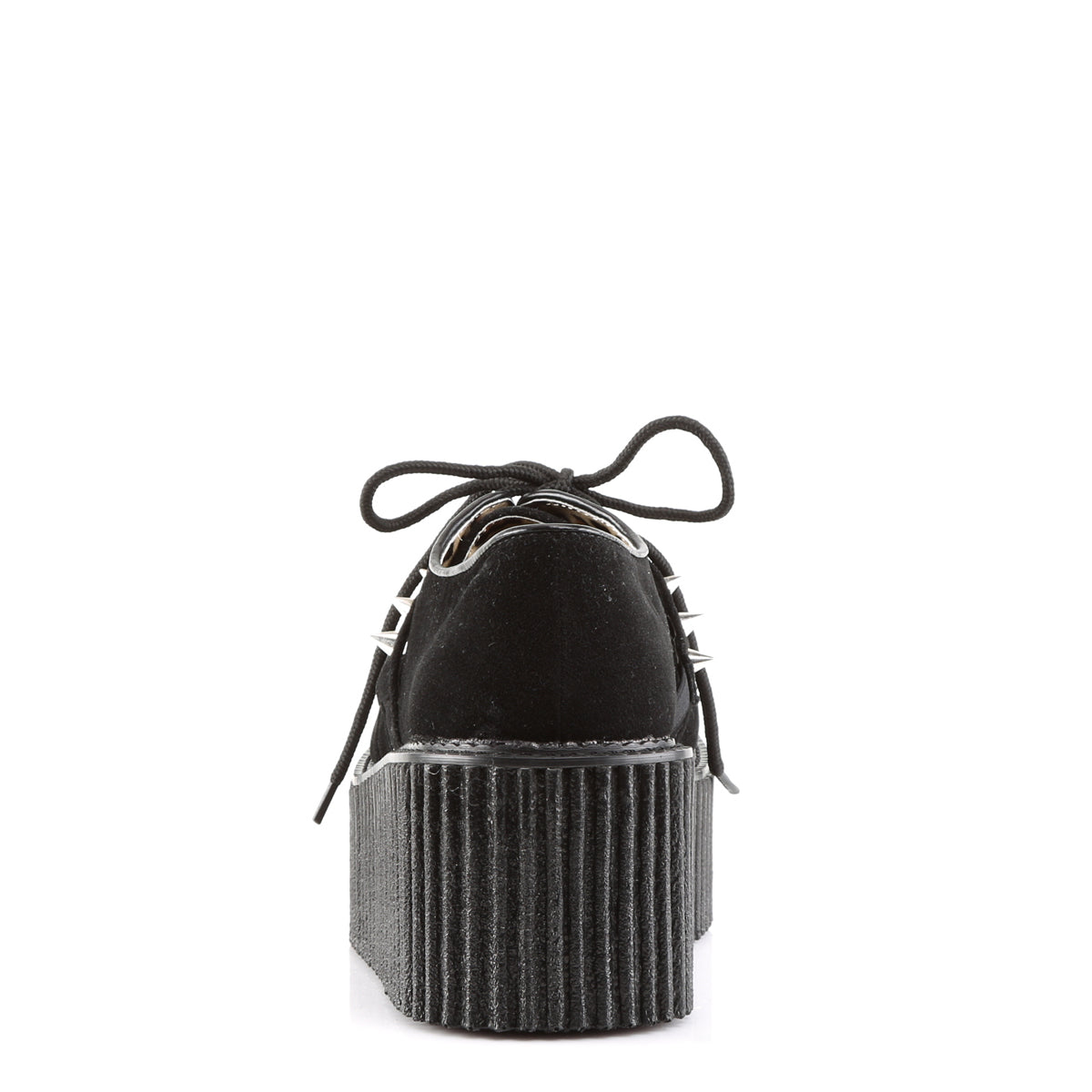DemoniaCult Zapato bajo para mujer CREEPER-206 cuero vegano de gamuza vegano