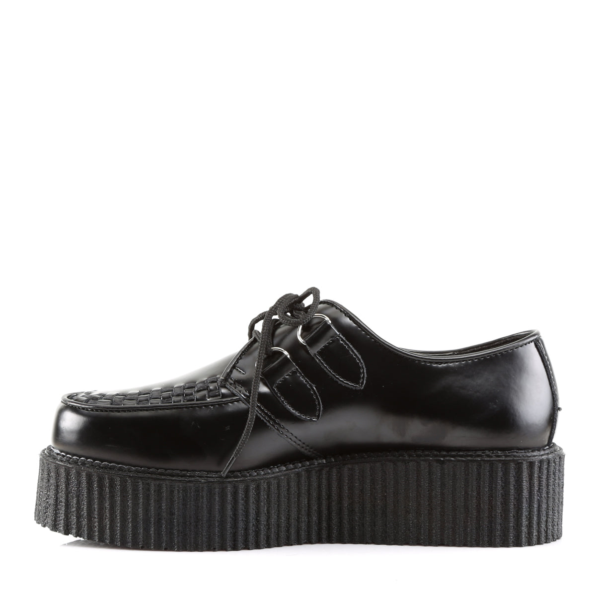 DemoniaCult Botas para hombre CREEPER-402 BLK Leather