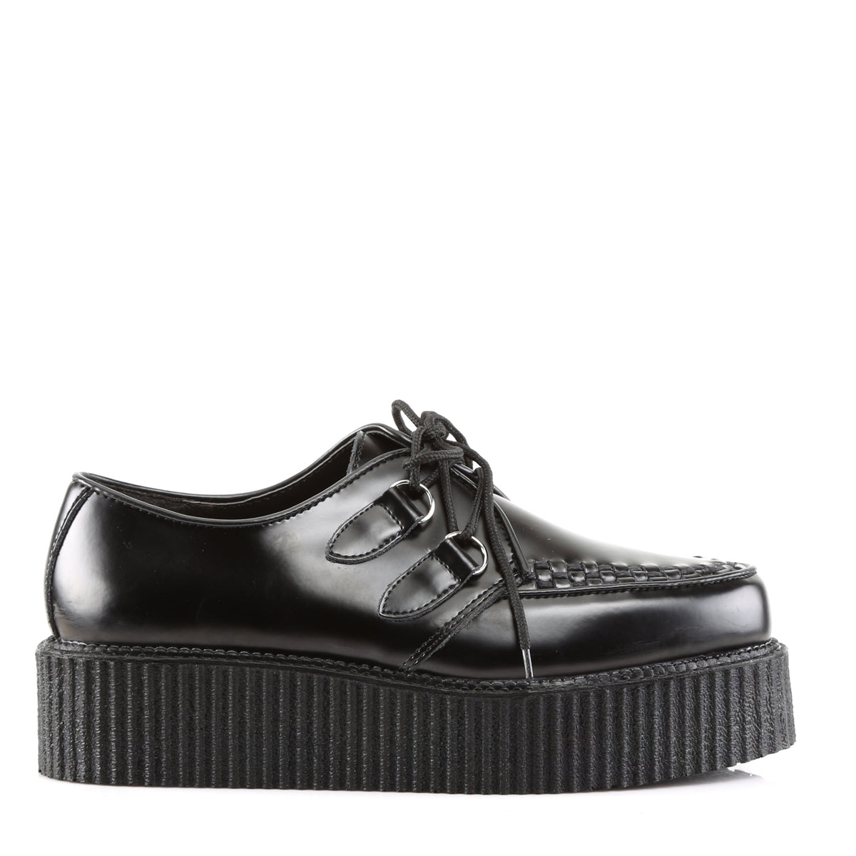 DemoniaCult Botas para hombre CREEPER-402 BLK Leather