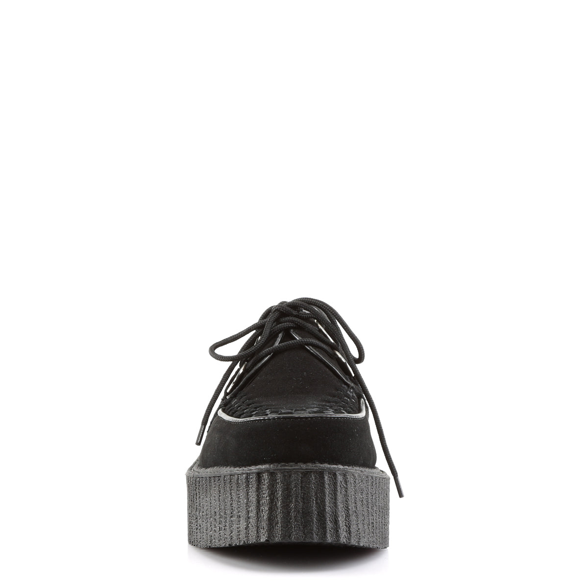 DemoniaCult Zapato bajo para hombre CREEPER-402S BLK SUDE