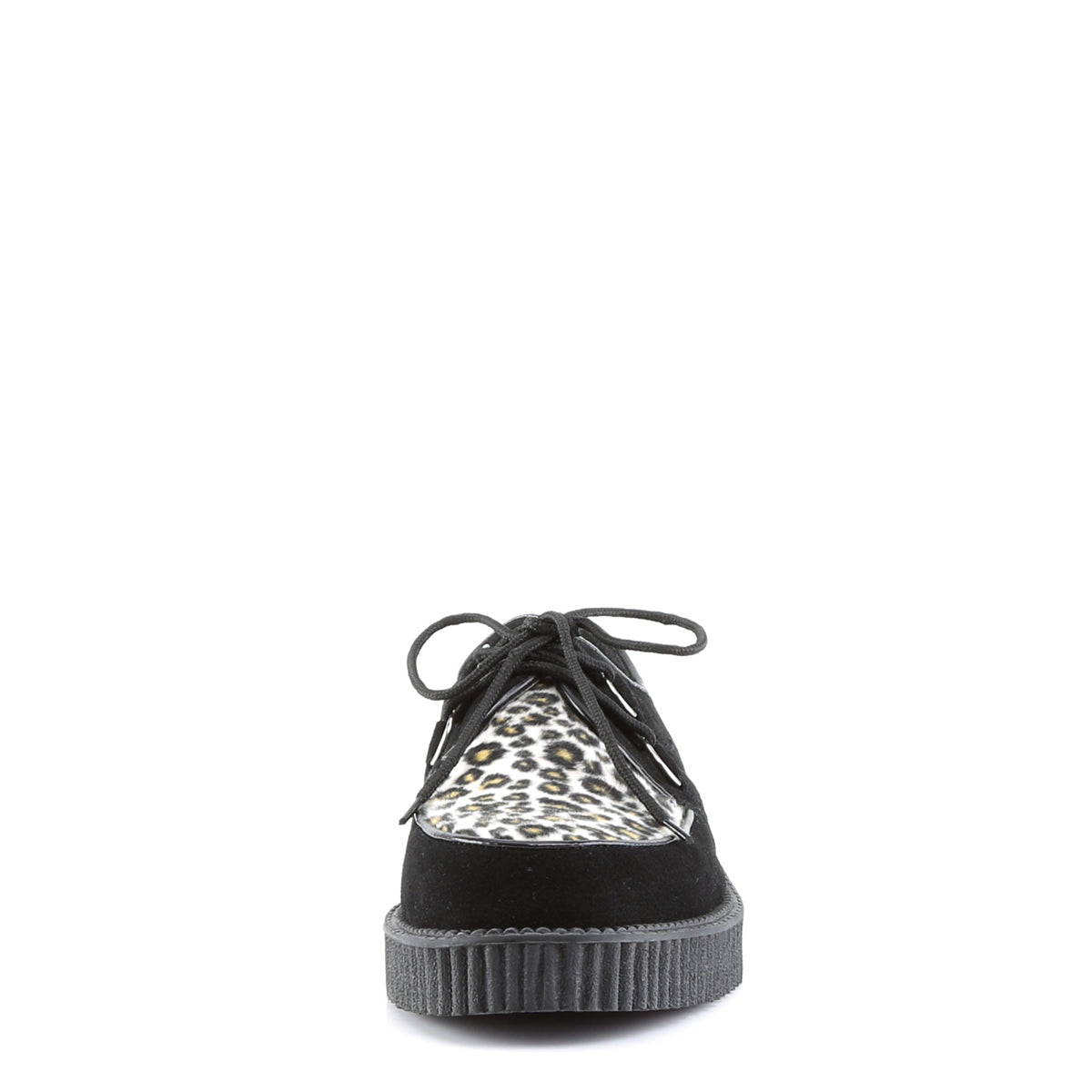 DemoniaCult Zapato bajo para hombre Creeper-600 pelaje de gama de gamuza blk
