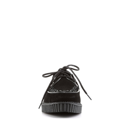 DemoniaCult Zapato bajo para hombre CREEPER-602S BLK SUDE