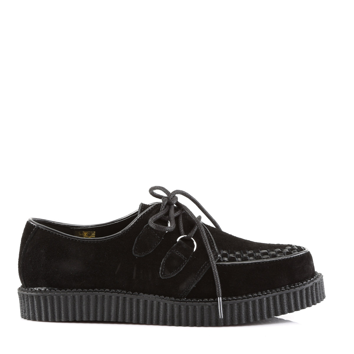 DemoniaCult Zapato bajo para hombre CREEPER-602S BLK SUDE