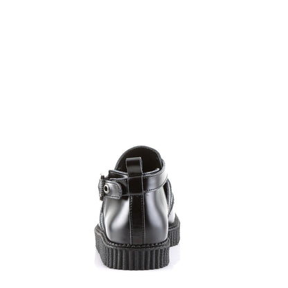DemoniaCult Zapato bajo para hombre CREEPER-615 Blk Leather