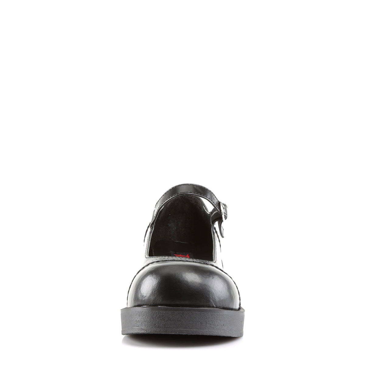 DemoniaCult Bombas de mujer CRUX-07 BLK de cuero vegano