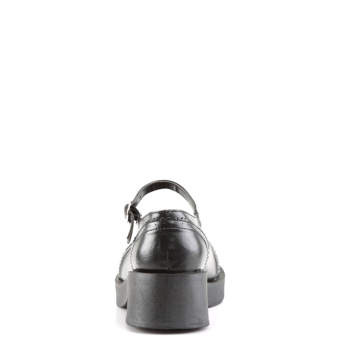 DemoniaCult Bombas de mujer CRUX-07 BLK de cuero vegano