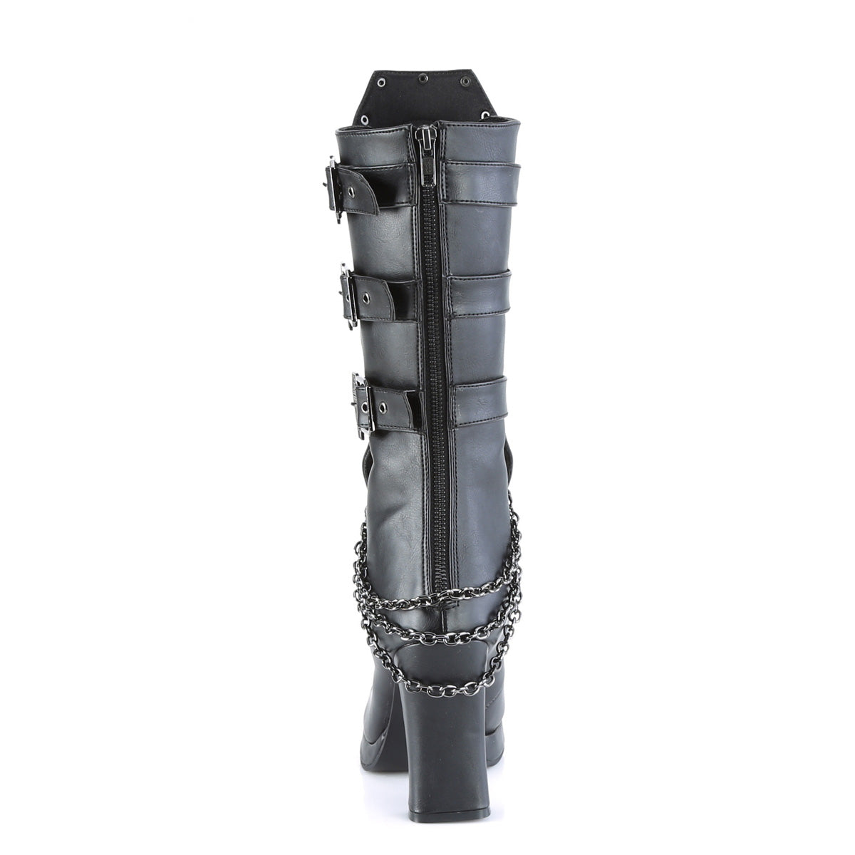 DemoniaCult  Botas CRYPTO-67 Blk Leather Vegan