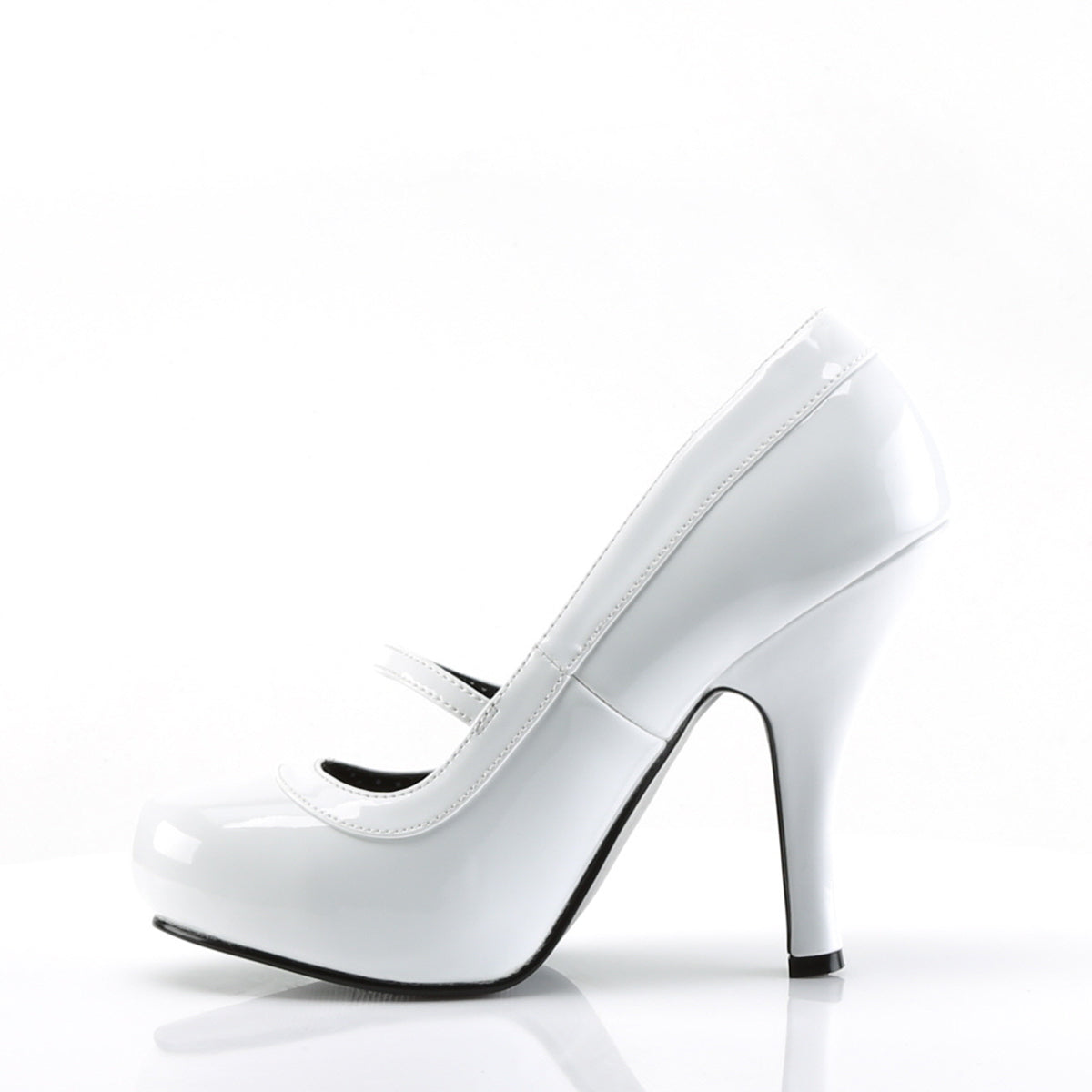 Pin Up Couture Bombas para mujer CUTIEPIE-02 WHT PAT