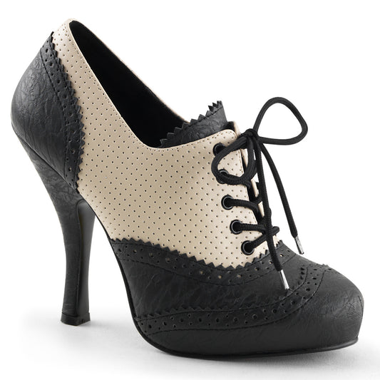 Pin Up Couture Bombas para mujer CUTIEPIE-14 crema-blk angustiada pu