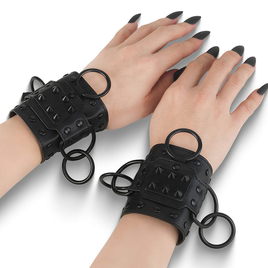 DemoniaCult Women's Clothing DA-402 Blk Faux Leather
