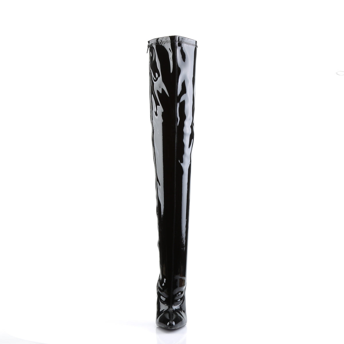 Devious Botas de mujer DAGGER-3000 Blk Stretch Pat