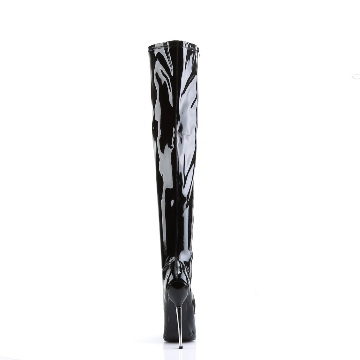 Devious Botas de mujer DAGGER-3000 Blk Stretch Pat