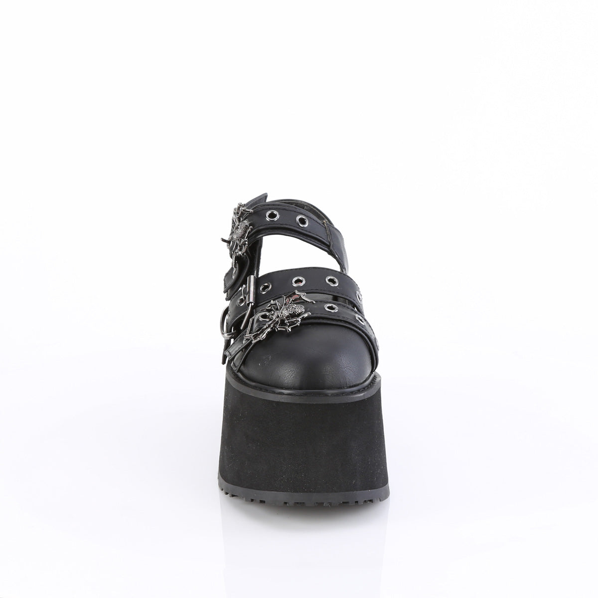 DemoniaCult   DAMNED-27 Blk Leather Vegan