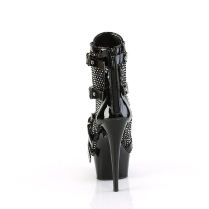 Pleaser  Ankle Boots DELIGHT-1013RM Blk Pat-RS Mesh/Blk