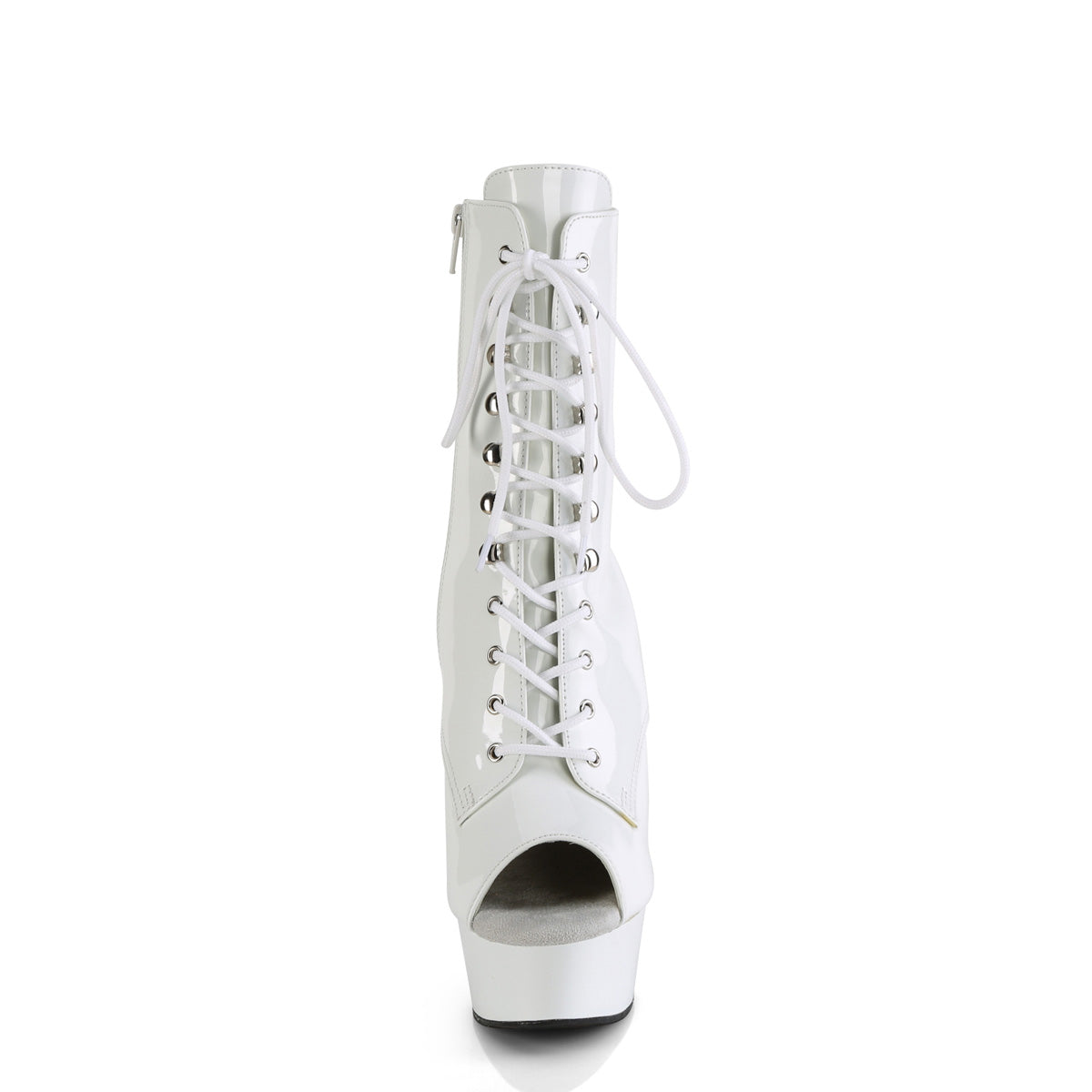 Pleaser   DELIGHT-1021 Wht Pat/Wht