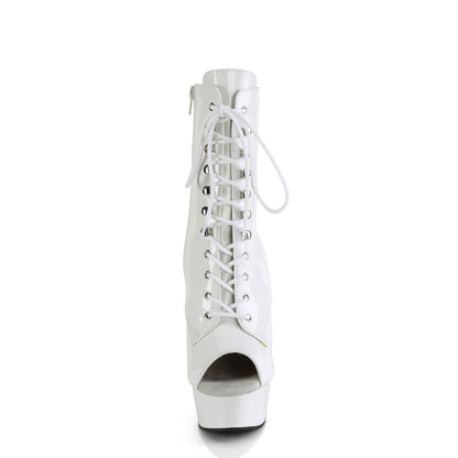 Pleaser   DELIGHT-1021 Wht Pat/Wht