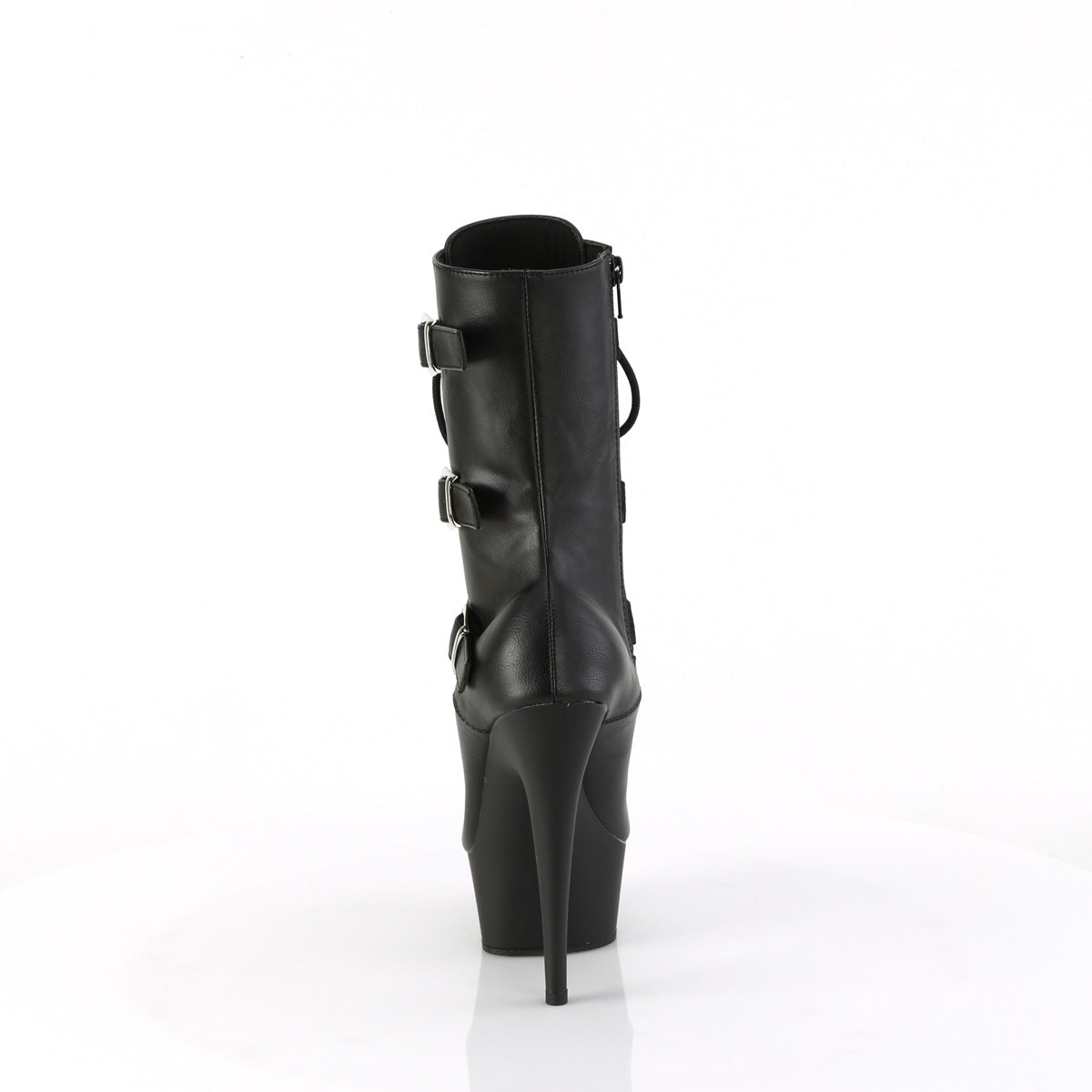 Pleaser   DELIGHT-1043 BLK Faux Leather/Blk Matte