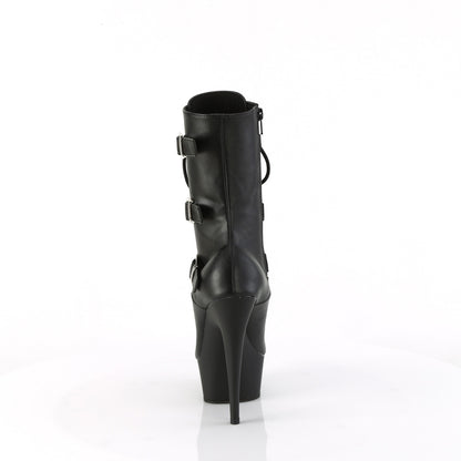 Pleaser   DELIGHT-1043 BLK Faux Leather/Blk Matte