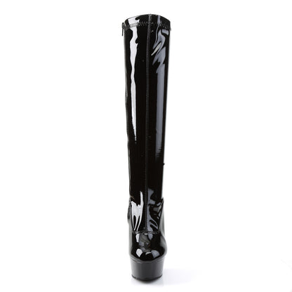 Pleaser Botas de mujer DELIGHT-2000 BLK STR PAT / BLK