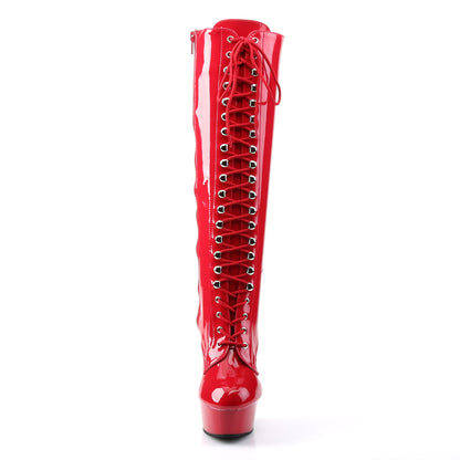 Pleaser Botas de mujer DELIGHT-2023 ROJO STR PAT / ROJO