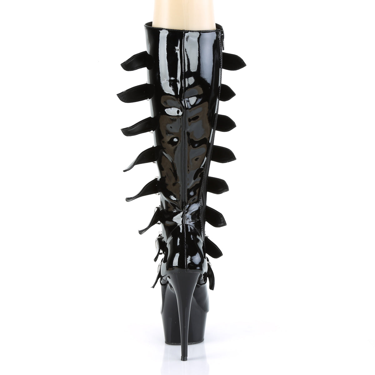 Pleaser Botas de mujer DELIGHT-2049 BLK PAT / BLK
