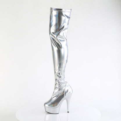 Pleaser   DELIGHT-3000HWR SLV Hologram PU/M