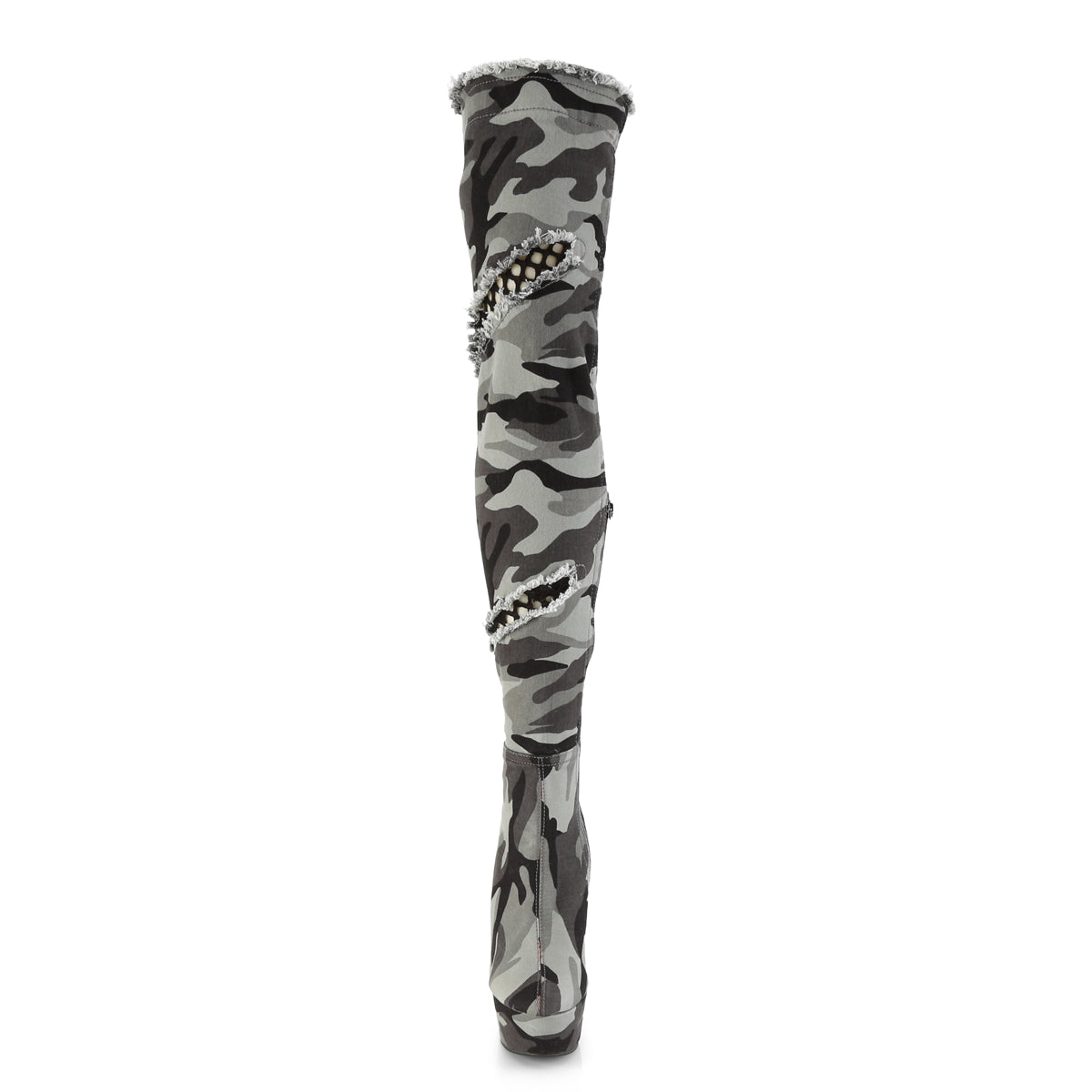 Pleaser Botas de mujer DELIGHTTela de tela de camufla de camo str / camo str