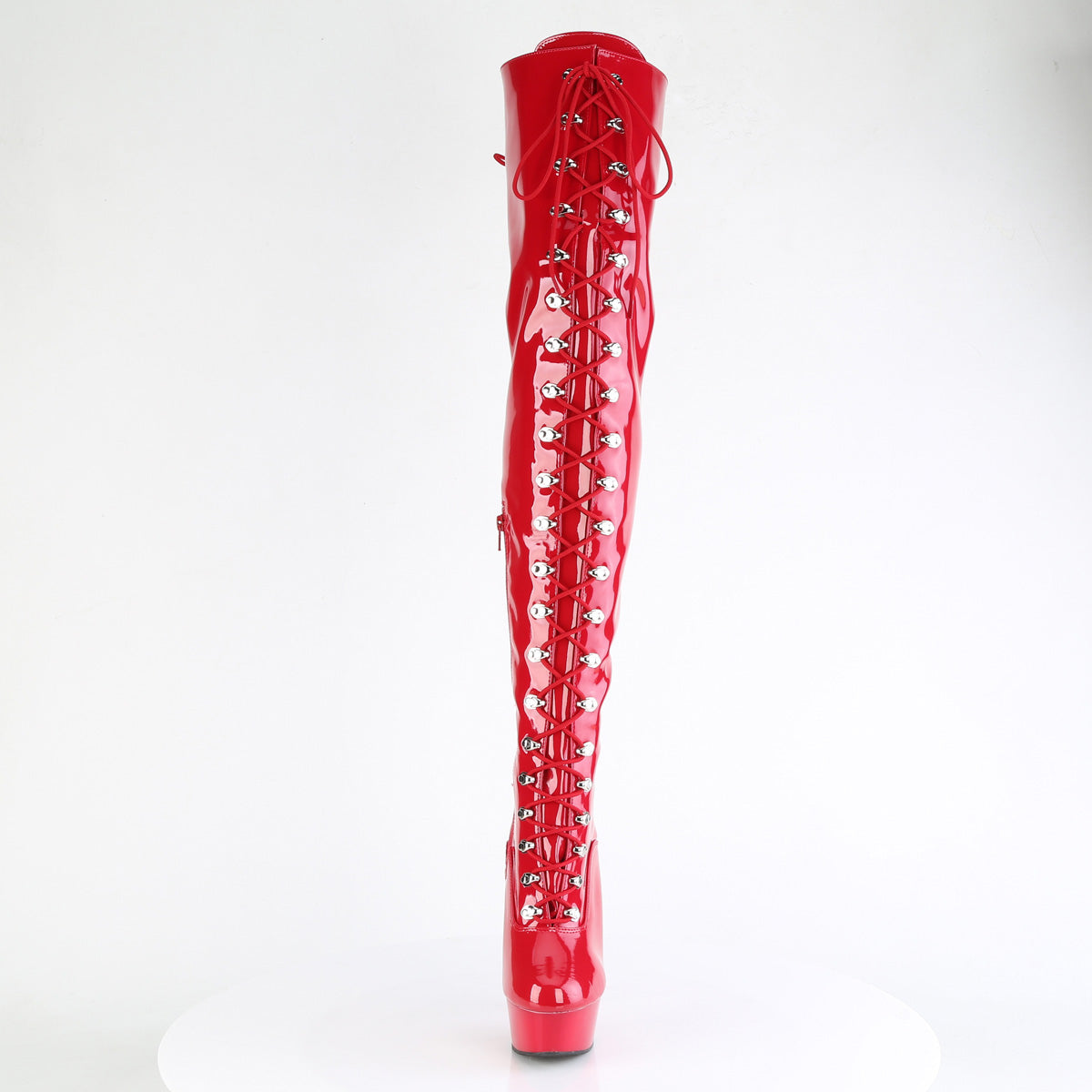 Pleaser   DELIGHT-3022 rojo str pat/rojo