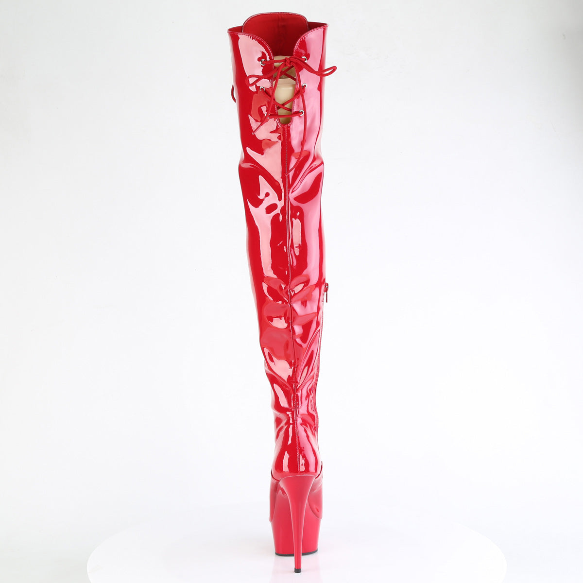 Pleaser   DELIGHT-3022 rojo str pat/rojo