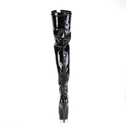 Pleaser  Botas DELIGHT-3027 Blk-Red Str. PAT / BLK