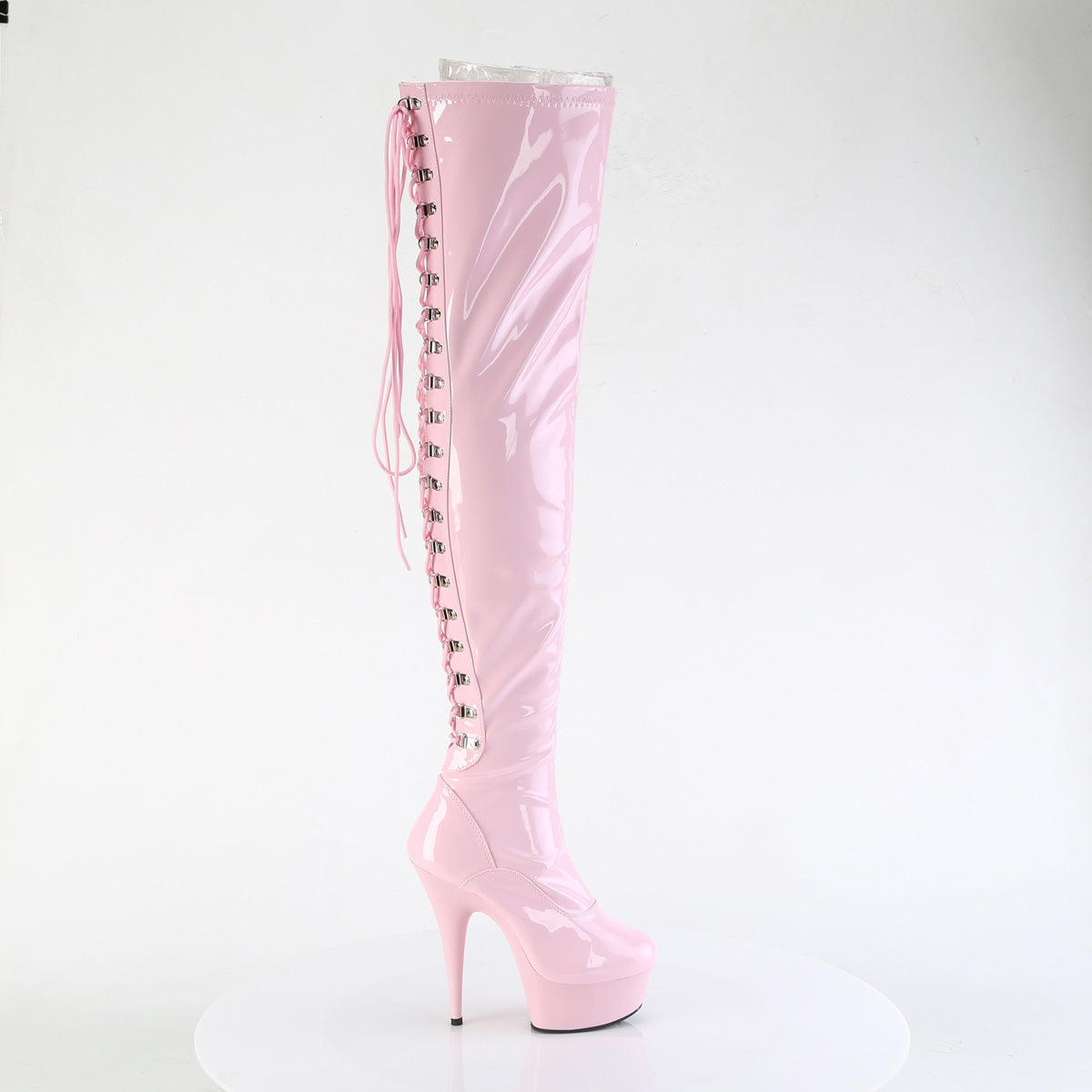 Pleaser   DELIGHT-3063 B. Pink Str Pat/b. Rosa