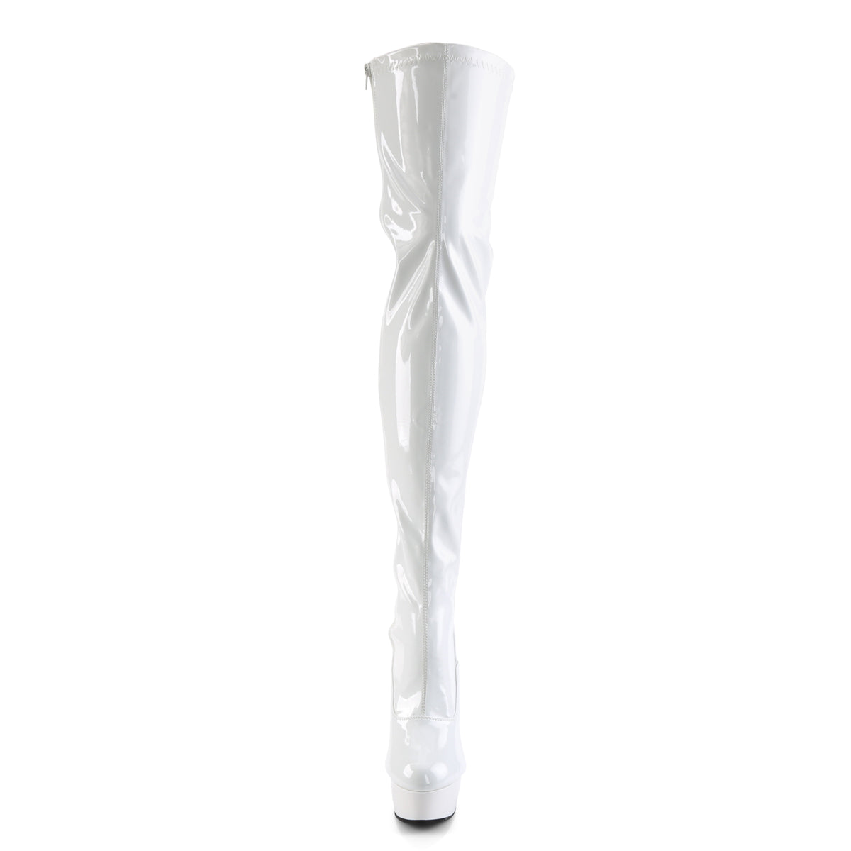 Pleaser Botas de mujer DELIGHT-3063 WHT STR PAT / WHT